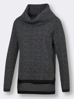 Jacquard-Pullover mit Rollkragen
