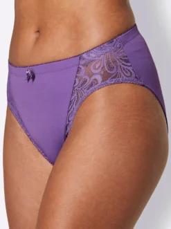 Jazzpants mit Spitzen-Einsatz