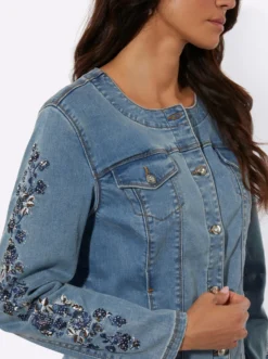 Jeansblazer mit Baumwolle