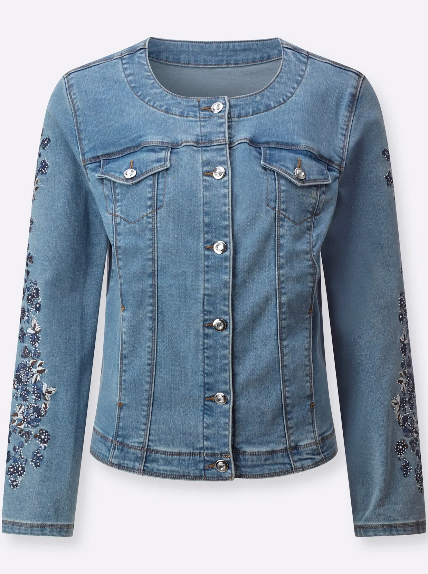 Jeansblazer mit Baumwolle