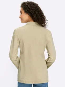 Jeansblazer mit Häkchenverschluss