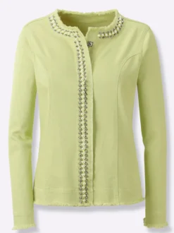 Jeansblazer mit seitlichen Nahttaschen