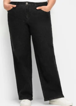 Jeans in durchgehend weiter Beinform