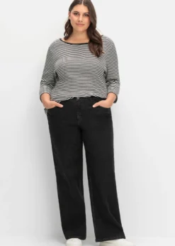 Jeans in durchgehend weiter Beinform