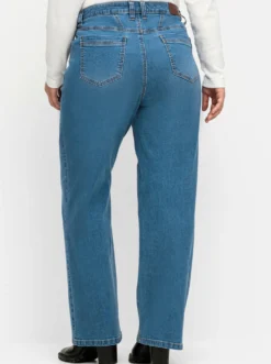 Jeans in durchgehend weiter Beinform