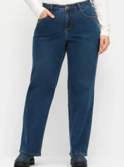 Jeans in durchgehend weiter Beinform