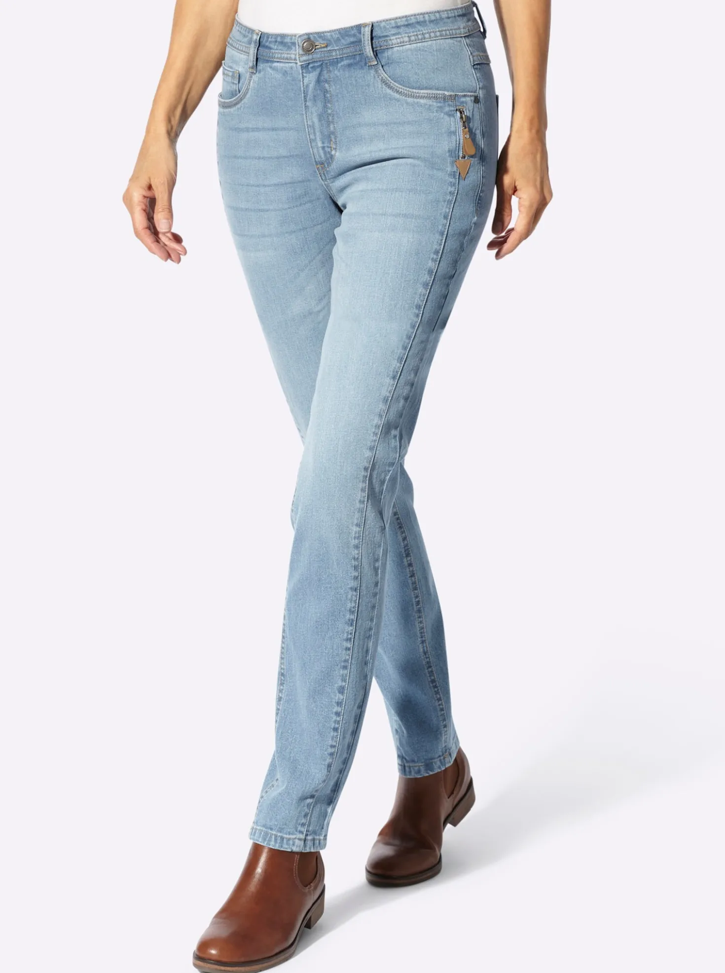 Jeans in modischer Waschung