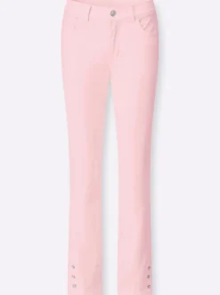 Jeans in verkürzter Form, Dehnbund
