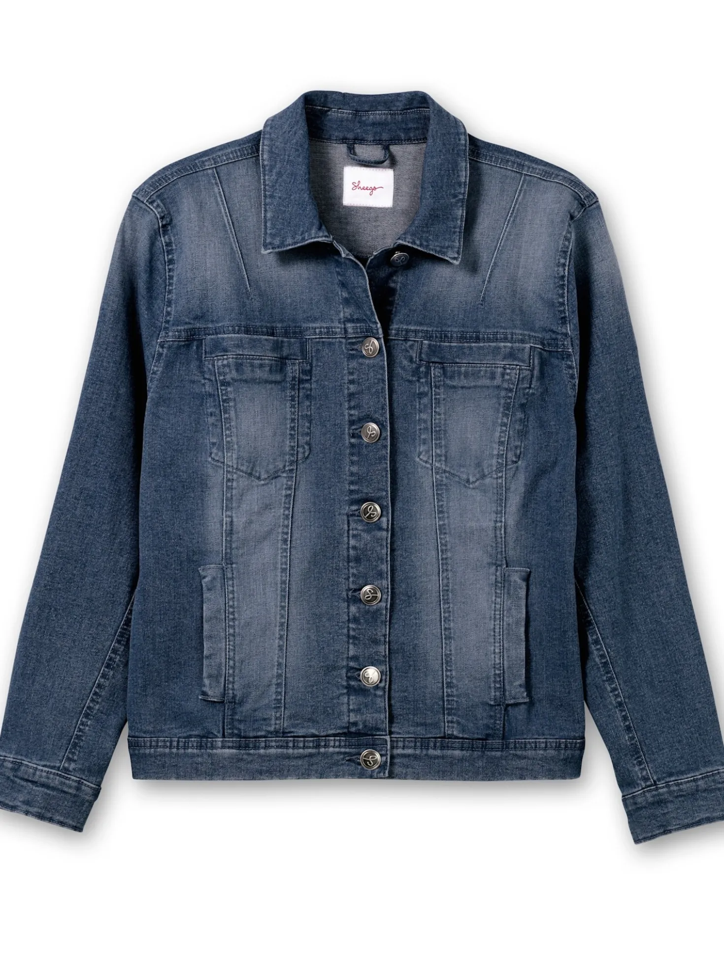 Jeansjacke in leicht taillierter Form