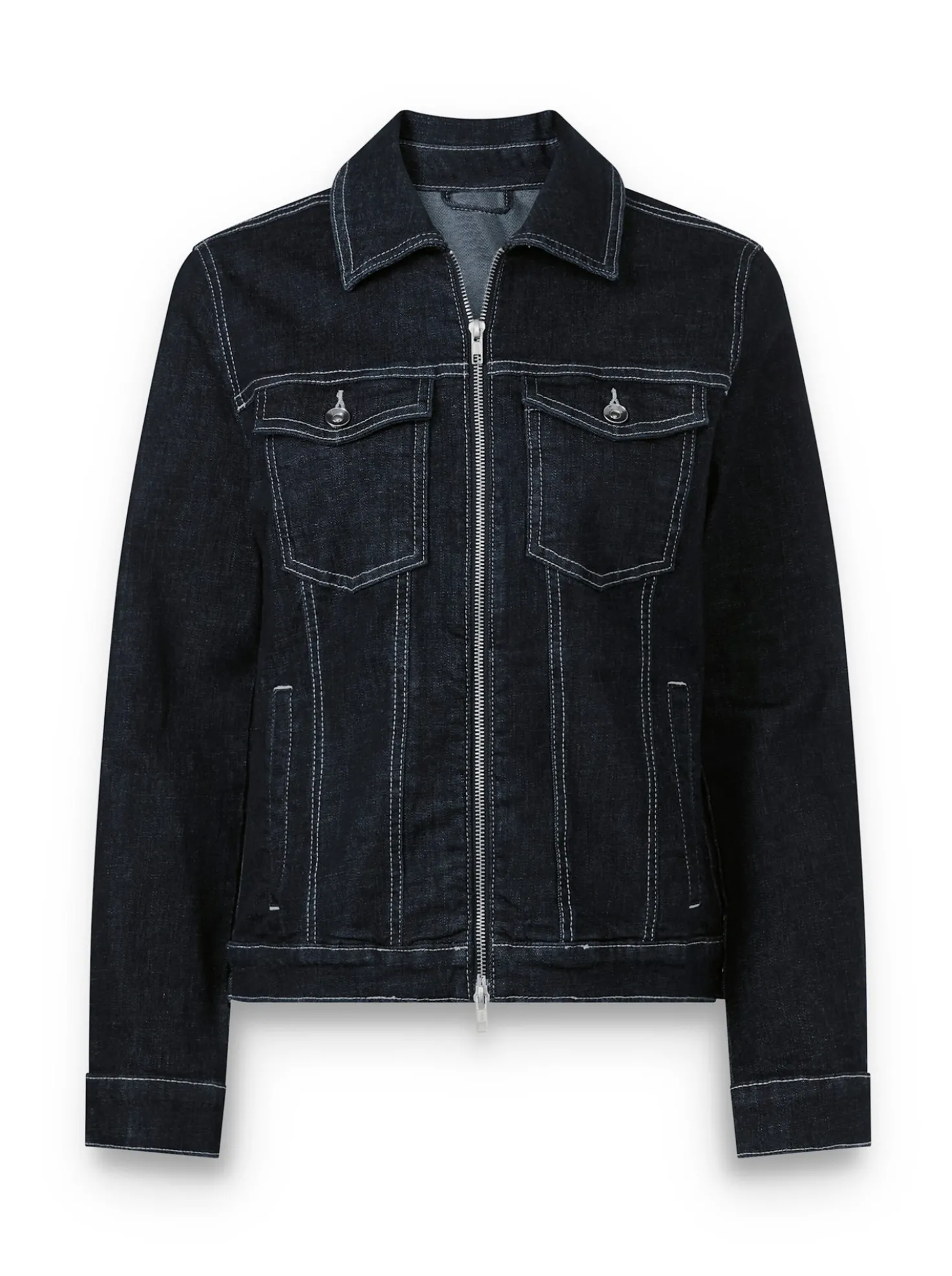 Jeansjacke mit 2-Wege-Zipper