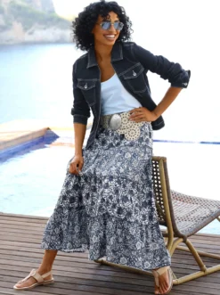 Jeansjacke mit 2-Wege-Zipper
