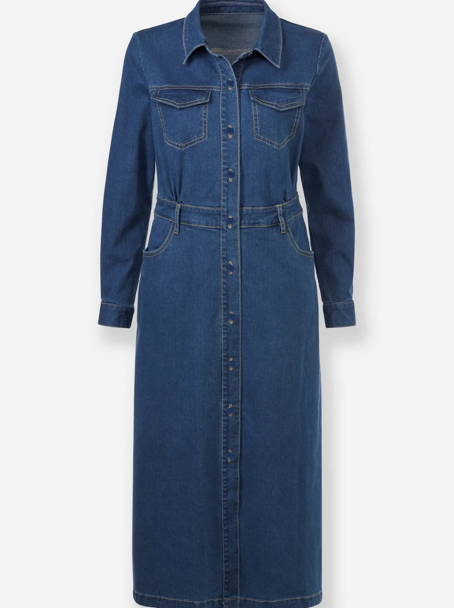Jeanskleid mit Knopfleiste