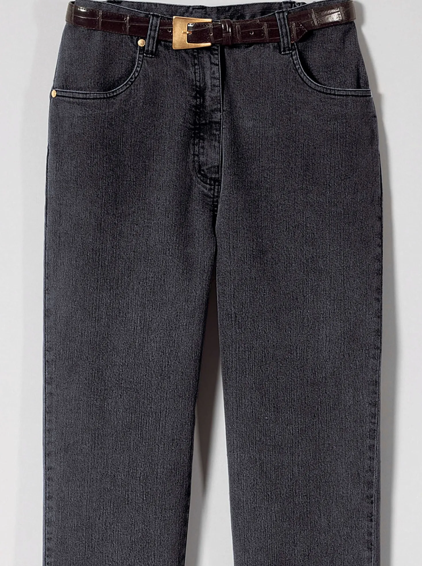 Jeans mit abgerundeten Taschen