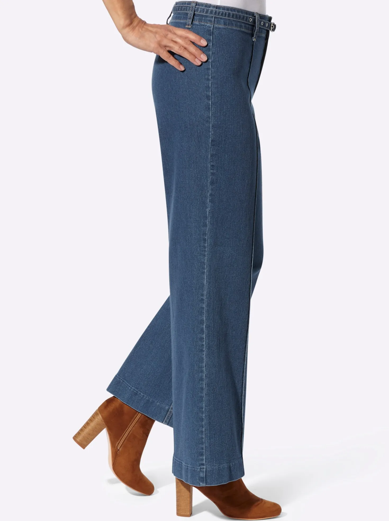 Jeans mit Biese vorne