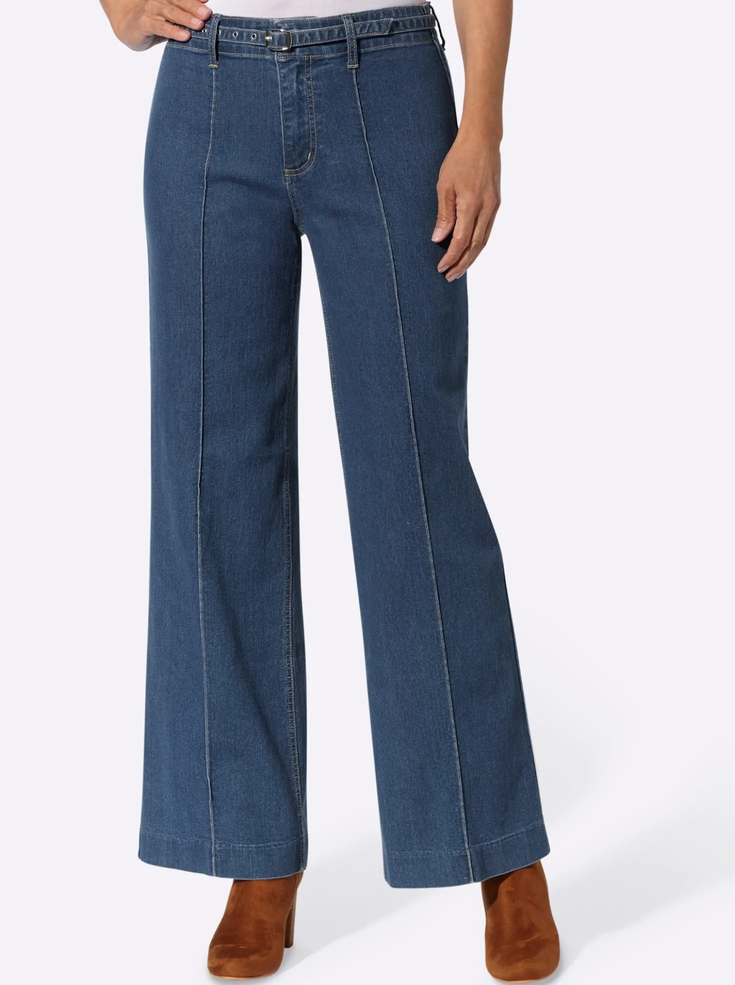 Jeans mit Biese vorne