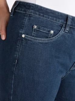 7/8-Jeans mit breitem Saum-Umschlag