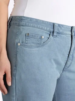 7/8-Jeans mit breitem Saum-Umschlag