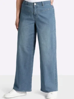 Jeans mit durchgehend weitem Bein