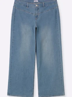 Jeans mit durchgehend weitem Bein