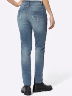 Jeans mit Galonstreifen