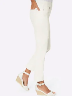 7/8-Jeans mit Jersey-Bund in softer Qualität