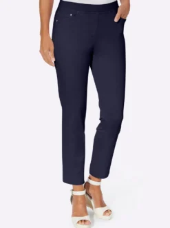 7/8-Jeans mit Jersey-Bund in softer Qualität