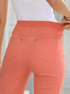 7/8-Jeans mit Jersey-Bund in softer Qualität