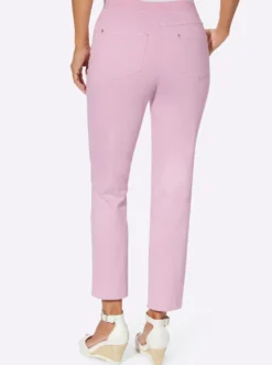 7/8-Jeans mit Jersey-Bund in softer Qualität
