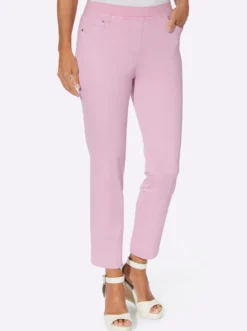 7/8-Jeans mit Jersey-Bund in softer Qualität
