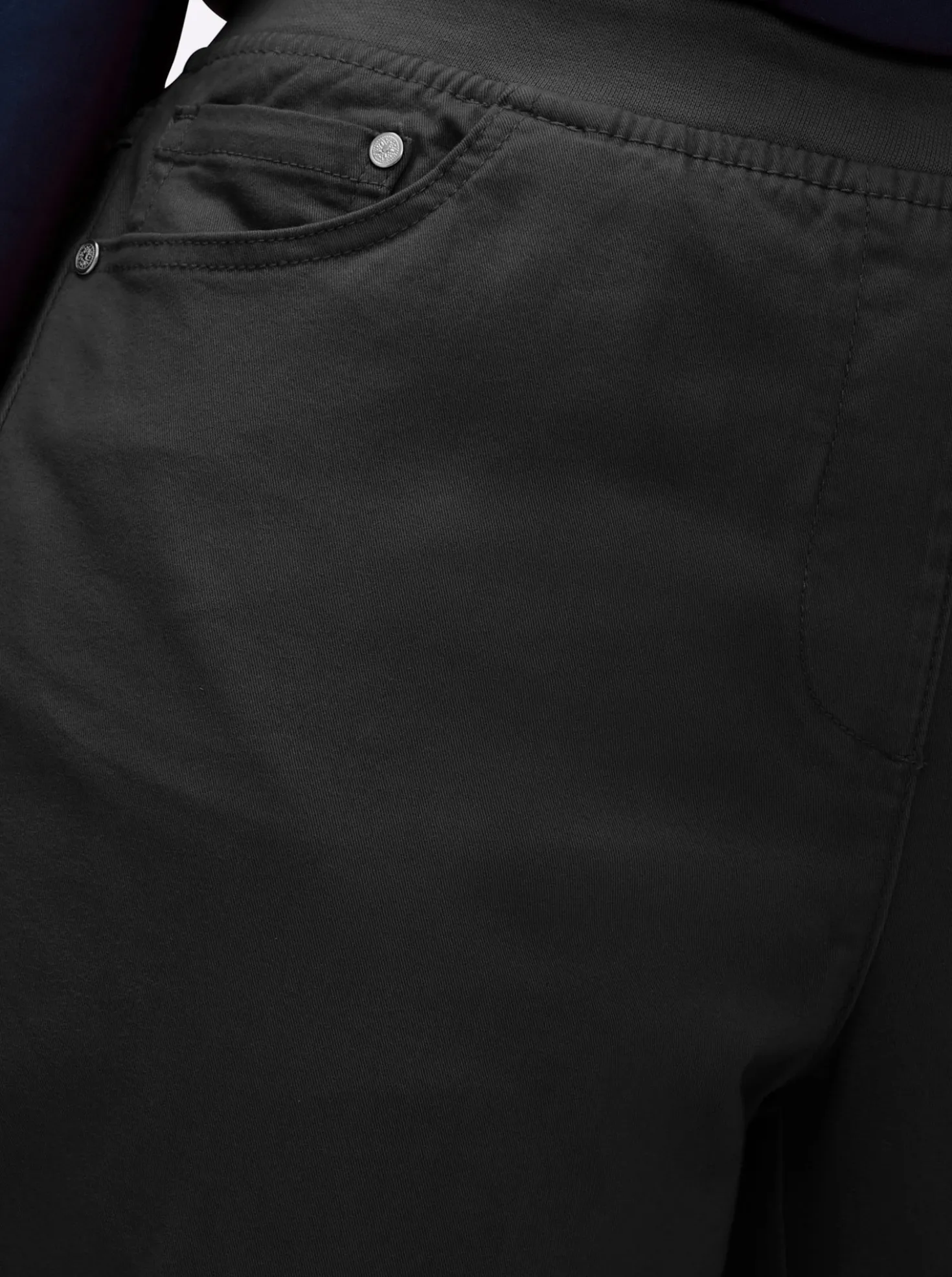 7/8-Jeans mit Jersey-Bund in softer Qualität