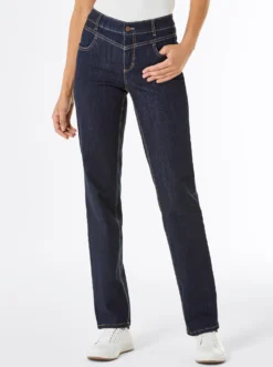 Jeans mit Kontrastnähten