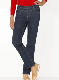 Jeans mit Kontrastnähten