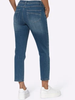 7/8-Jeans mit Kontrastnähten