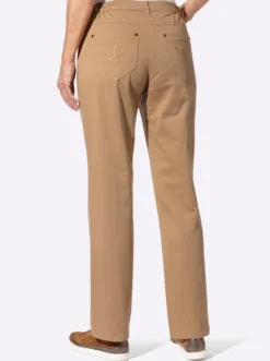 Jeans mit Metallplättchen-Deko