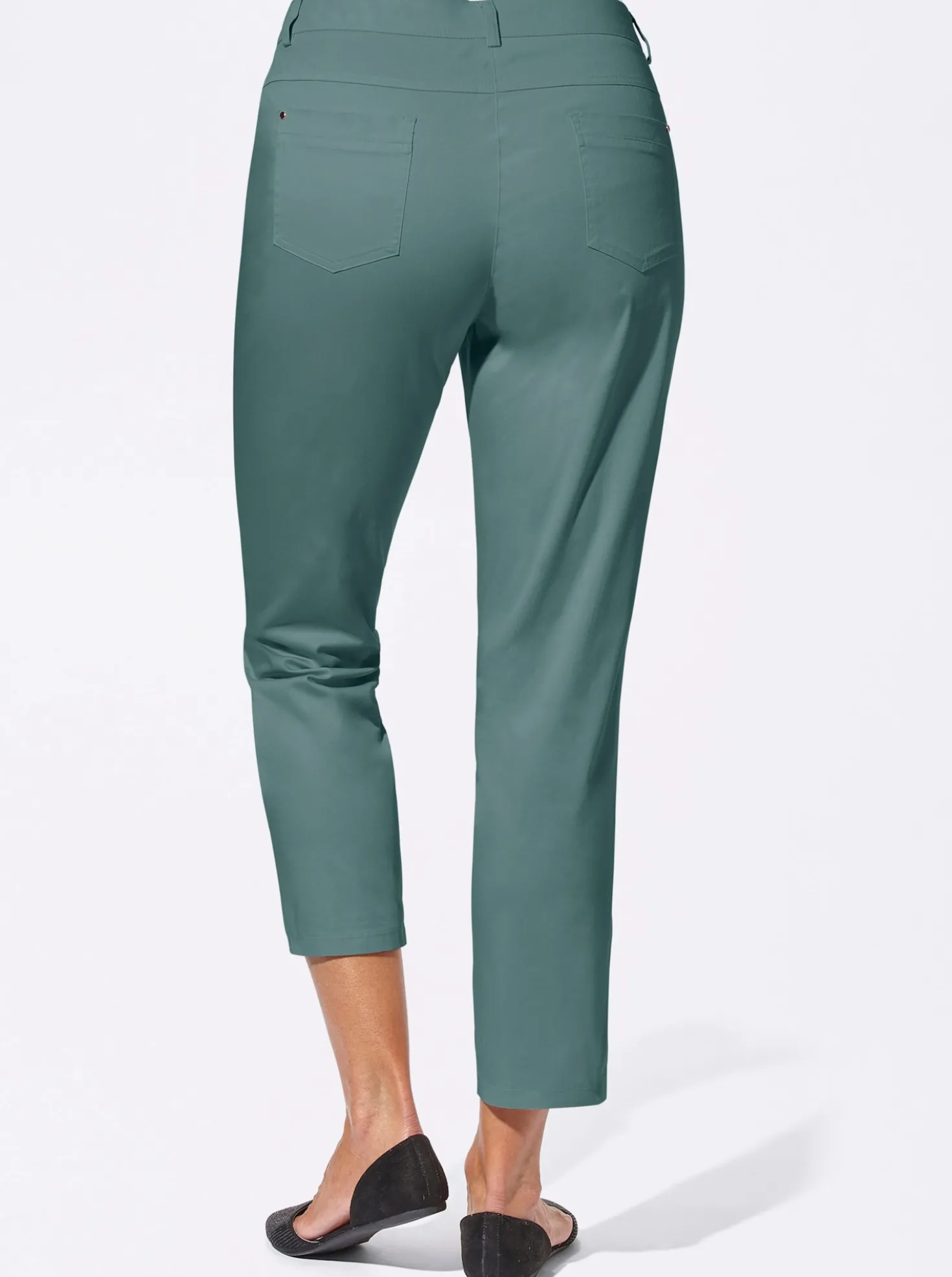 7/8-Jeans mit optisch streckenden Nähten