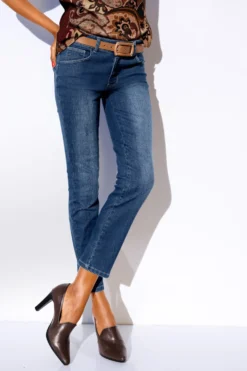 7/8-Jeans mit Power-Mesh