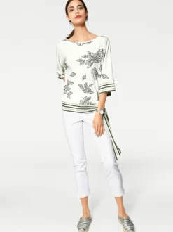 7/8-Jeans mit Power-Mesh