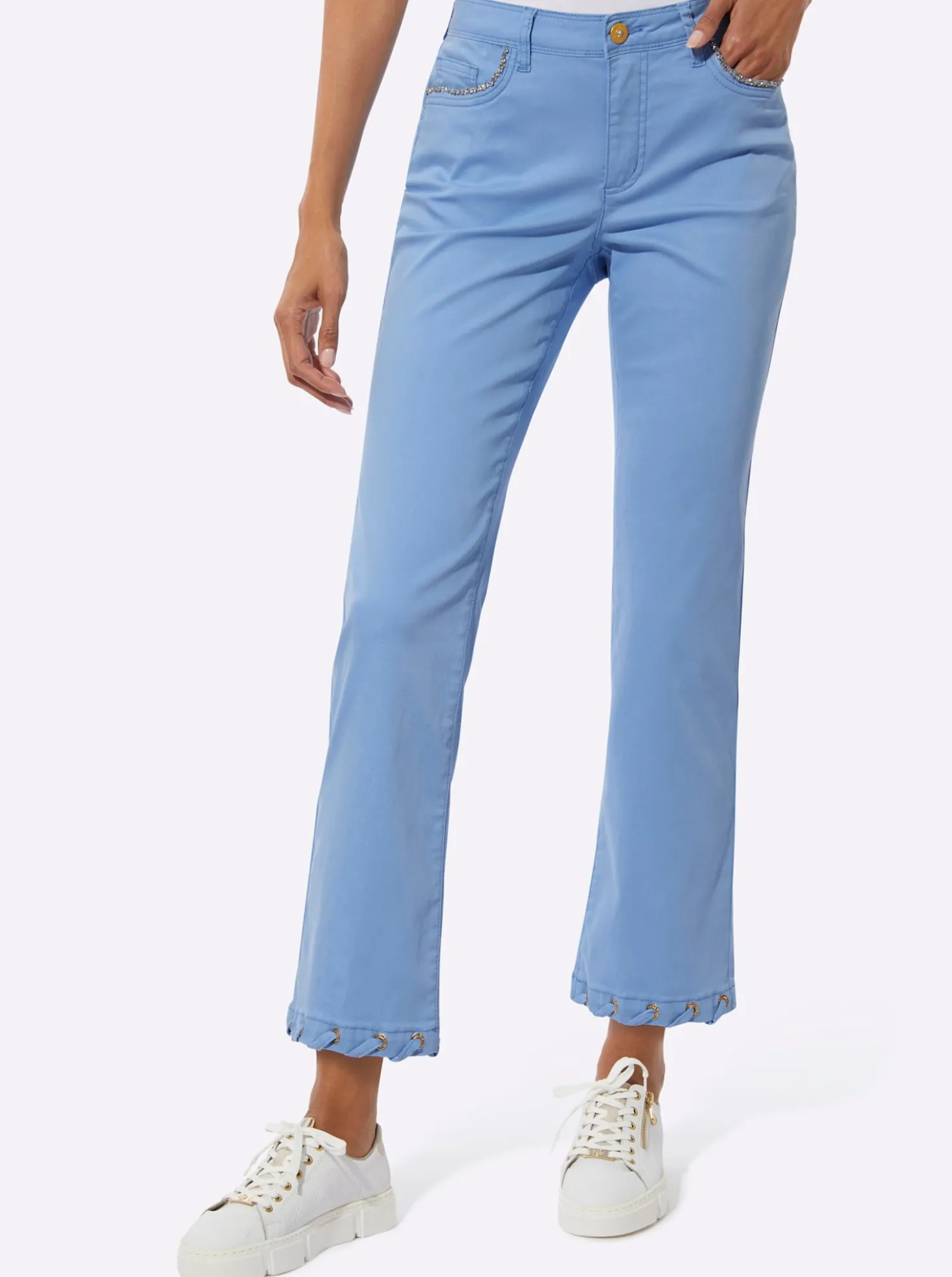 7/8-Jeans mit Push-up-Effekt