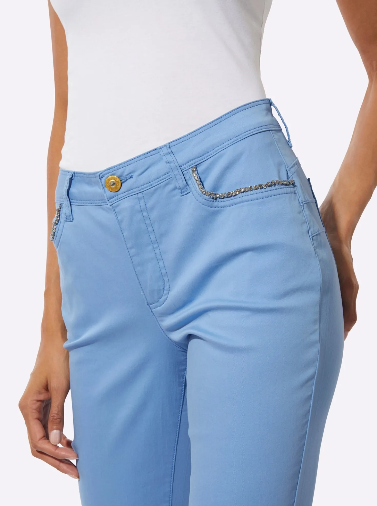 7/8-Jeans mit Push-up-Effekt