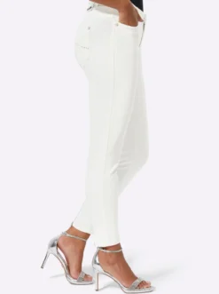 7/8-Jeans mit Reißverschluss am Bein