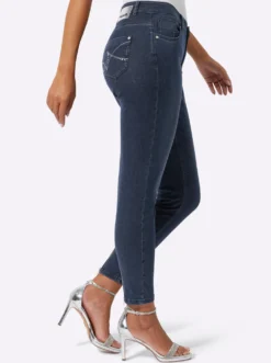 7/8-Jeans mit Reißverschluss am Bein