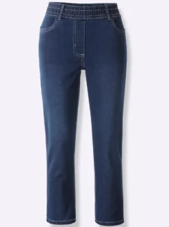 7/8-Jeans mit Reißverschluss-Blende