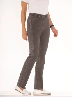 Jeans mit Reißverschluss-Blende