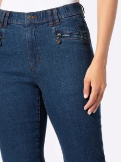 Jeans mit Reißverschluss-Taschen