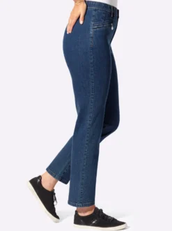 Jeans mit Reißverschluss-Taschen