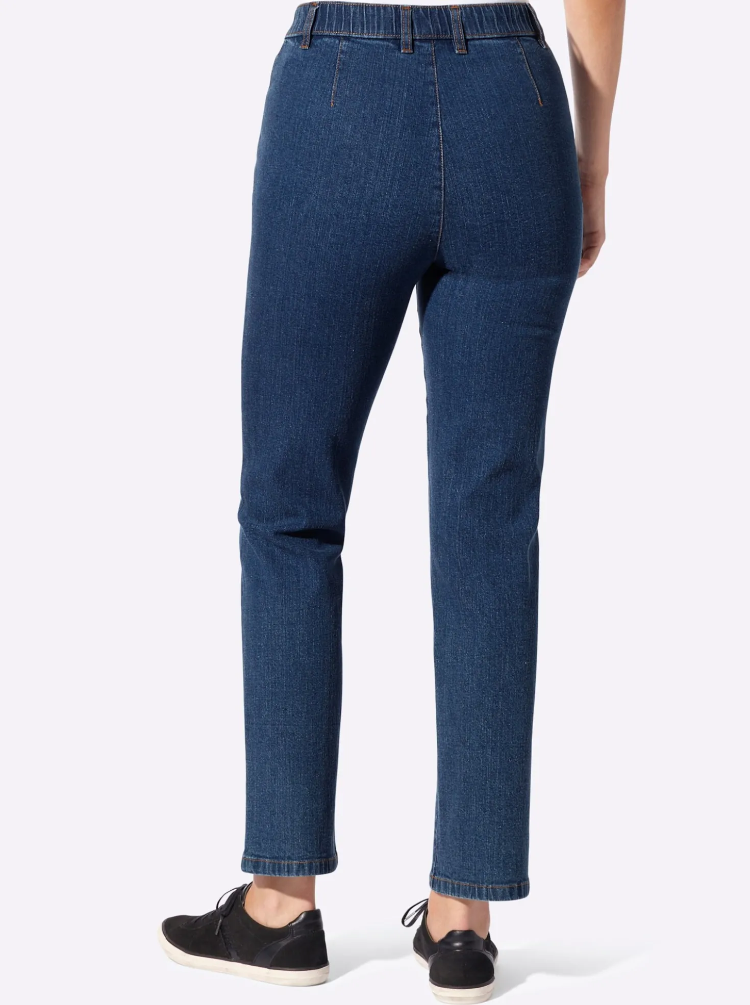 Jeans mit Reißverschluss-Taschen
