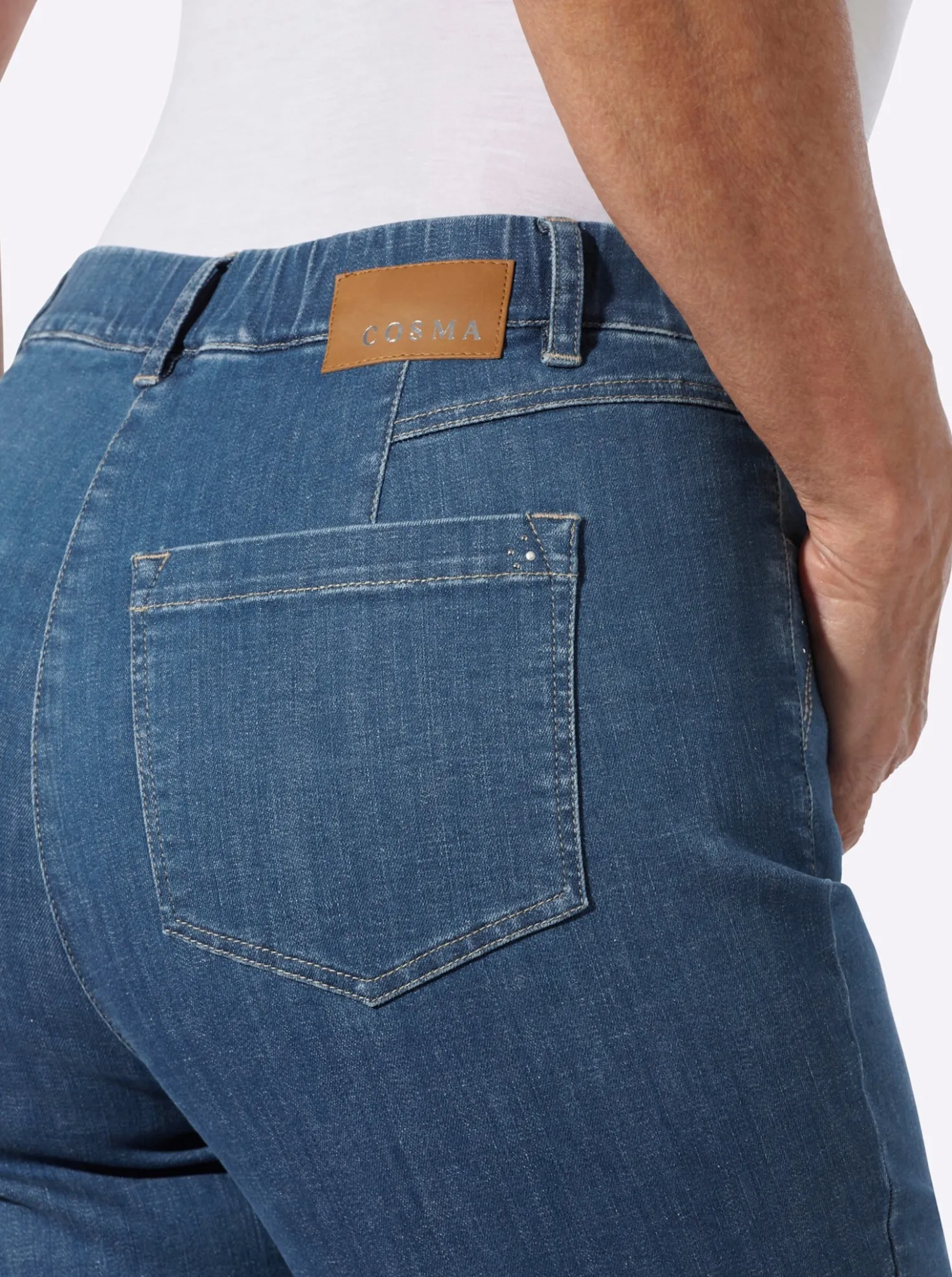 Jeans mit Rundum-Dehnbund