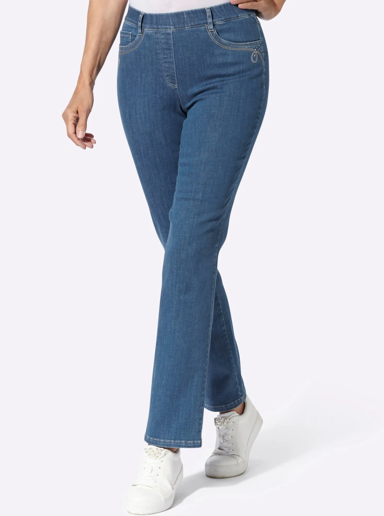 Jeans mit Rundum-Dehnbund
