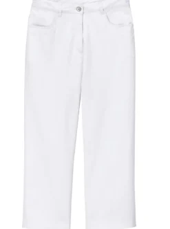 7/8-Jeans mit Schmuckknöpfen