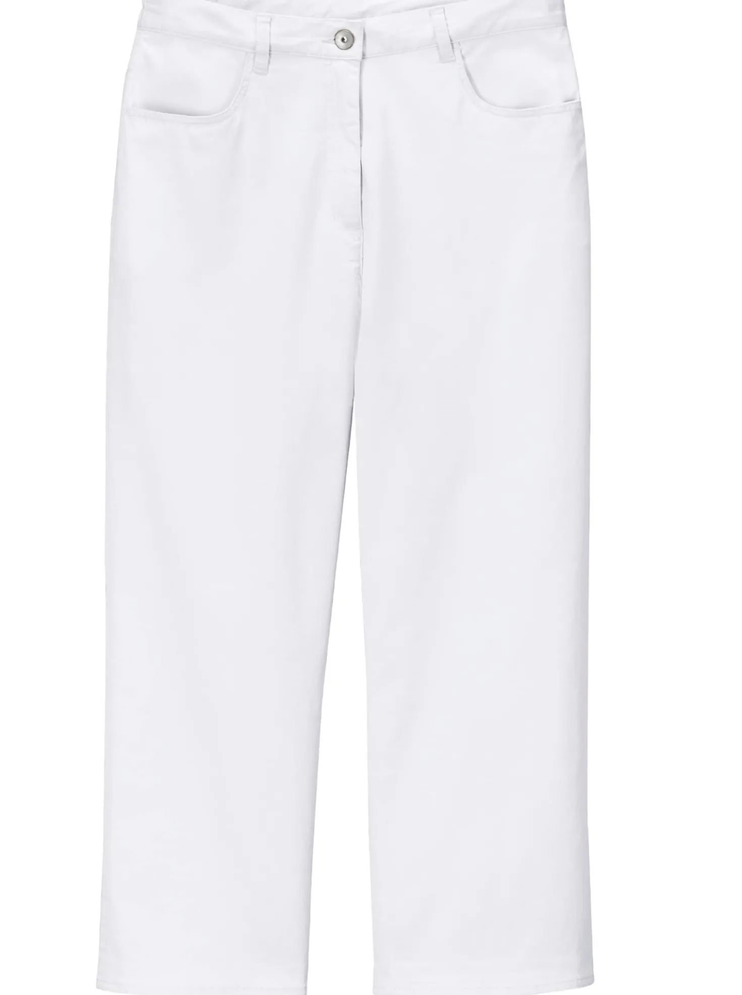 7/8-Jeans mit Schmuckknöpfen